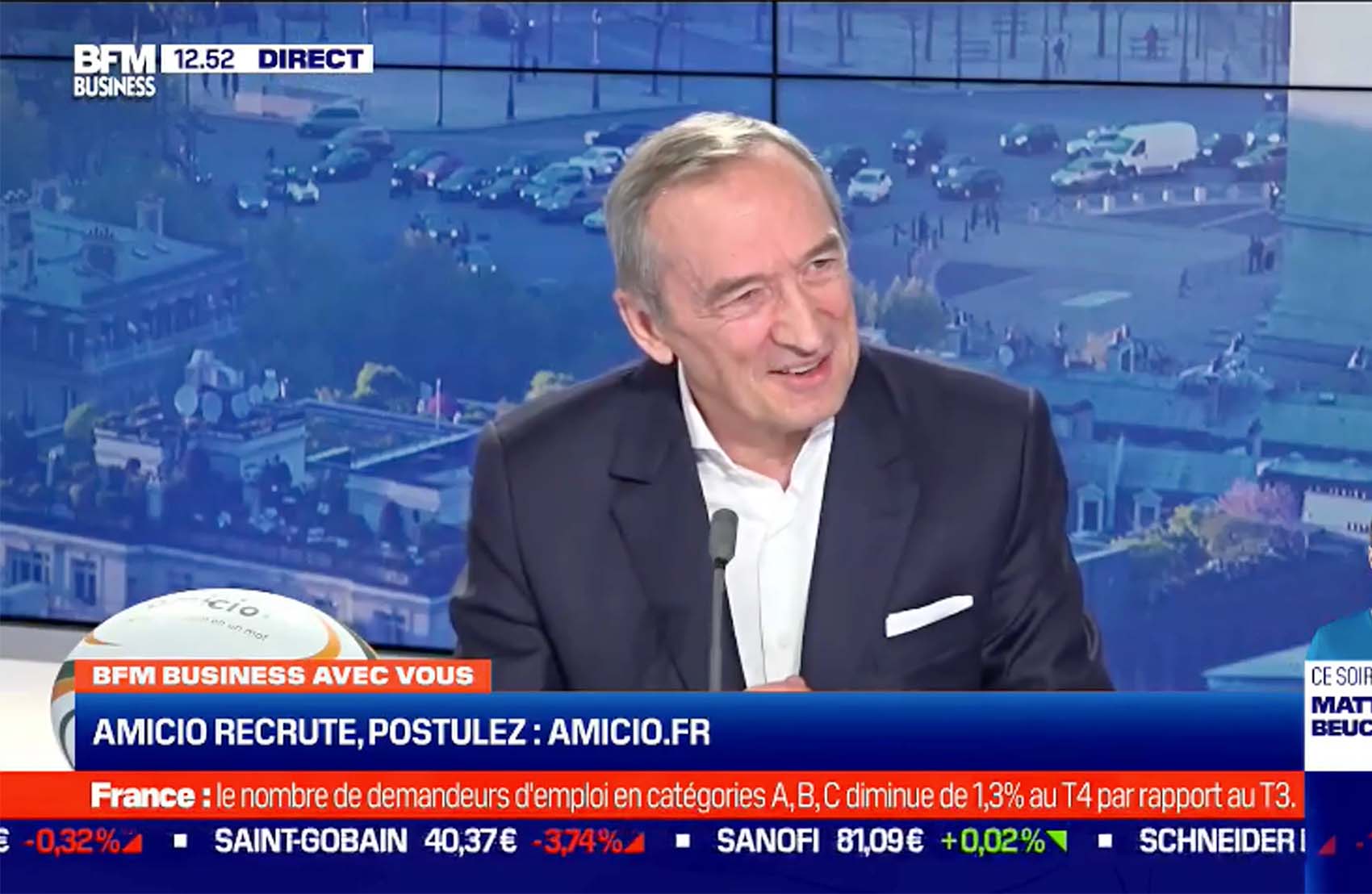 Benoît Bourla à BFM TV présente Amicio